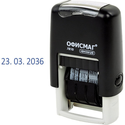 Датер-мини ОФИСМАГ месяц цифрами, оттиск 22x4 мм, Printer 7810 BANK 271926
