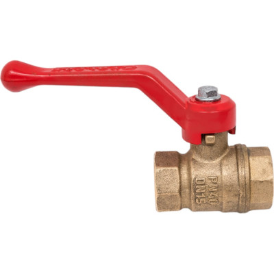 Кран шаровой Valfex N/P59 бирка для воды, 1/2" ВР/ВР, ручка рычаг, латунный 11Б27фт1М VF.214.LR1.012.N/P59.Bir