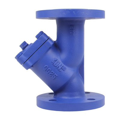 Фильтр сетчатый DN.ru уплотнение – metal Ду50 Ру16 чугунный, фланцевый D260-02462