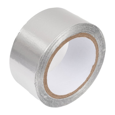 Алюминиевая клейкая лента с усиленным термостойким клеем ЗАО МОНА 50мм х 50м 4109B