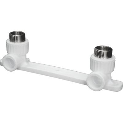 Комплект настенный для смесителя Valfex 25x3/4" н.р., белый 10124125