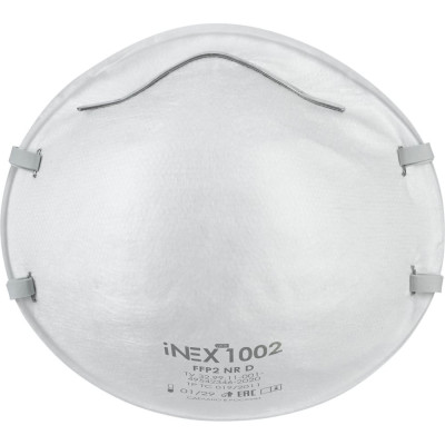 Полумаска фильтрующая INEX FFP2, без клапана выдоха 1002