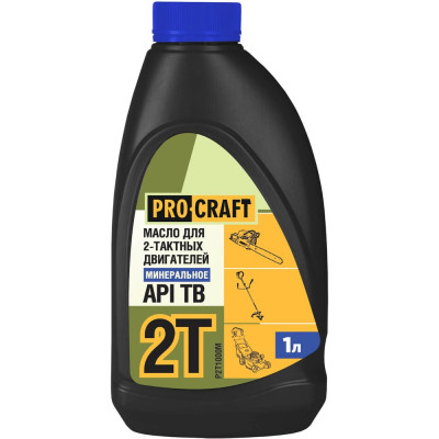 Масло моторное для 2Т двигателей минеральное API TB 1 л PROCRAFT P2T1000M