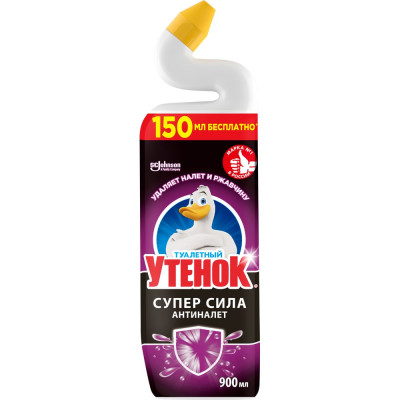 Чистящее средство для унитаза ТУАЛЕТНЫЙ УТЕНОК “Антиналет, 900 мл 865023