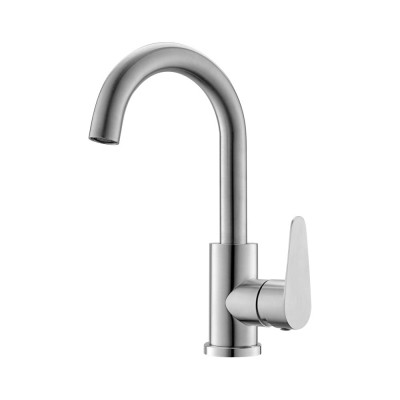 Смеситель для раковины/кухни OLIVE'S Olisan STEEL нержавеющая сталь ST1002