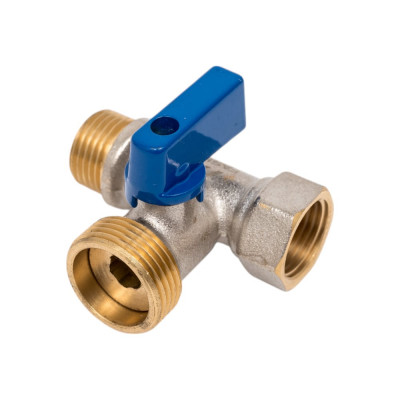 Шаровый кран трёхпроходной FASHUN A232 для подключения гидротехнических бытовых приборов в том числе стиральной машины УТ-00002199