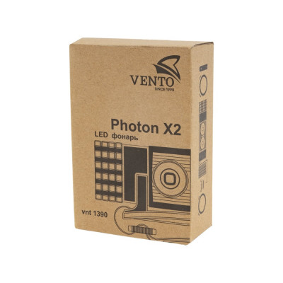 Фонарь налобный светодиодный VENTO «Photon X2», vnt 1390