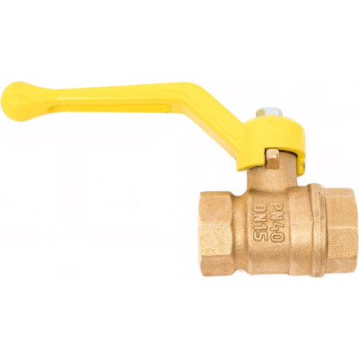 Шаровой кран Valfex N/P59 БИРКА для газа 1/2 ВР/ВР ручка-рычаг, латунный никелированный 11Б27фтМ (96/24) VF.271.NR3.012.N/P59.Bir