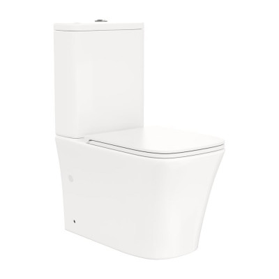 Унитаз напольный Teymi Lori безободковый, сиденье микролифт T40309 ЦБ-00270234