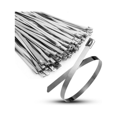 Хомут кабельный TOKOV ELECTRIC 4.6x100 мм, сталь AISI 304, уп. 100 шт. TKE-HM304-4.6-100-N/100