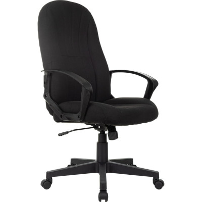 Кресло руководителя Helmi HL-E98, ткань черная, пластик, механизм качания 368522