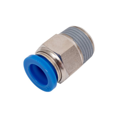 Пневмофитинг цанговый прямой с наружной резьбой HIMPT PC 10-03 (R3/8) 00-00008610