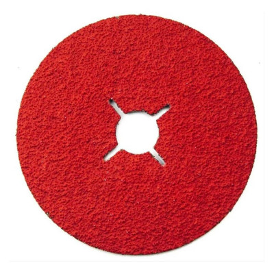 Фибровый диск Long Abrasive CR 964 Керамика 125x22.23 мм, P80, 10 шт D330490-10
