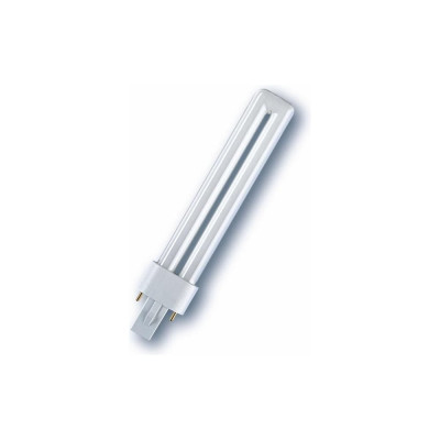 Компактная люминесцентная лампа OSRAM DULUX S 9Вт 2700К G23 9W/827 10x1 4099854123504