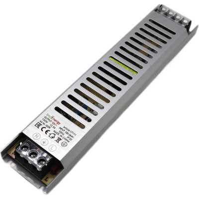 Блок питания для светодиодной ленты truEnergy 12V, 150W, IP20, алюминий, 250x53x22мм 17111