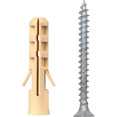 Дюбель ЕВРОПАРТНЕР нейлоновый PND 4x20 с шурупом 2,5x25мм 20 шт. 11 1838 1