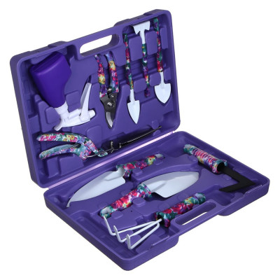 Набор инструмента Inbloom лопатка 4шт, серп, грабли, секатор, ножницы, пульвер, рыхлит, РР, металл 181-106