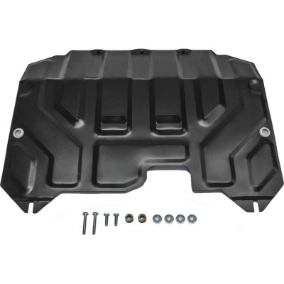 Защита картера + КПП + комплект крепежа AutoMax сталь, Hyundai ix35 2010-2015,V - все/Kia Sportage 2010-2016,V - все AM.2352.1