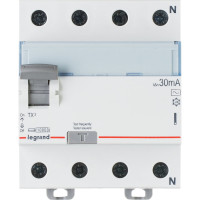 Выключатель дифференциального тока Legrand TX3 4П 25A 30MA-AC 403008