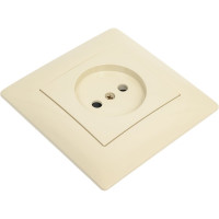 Розетка GUSI ELECTRIC Bravo без БЗК, с ЗП, СУ, 16А, 250 В, бежевая С10Р2-003-СБ