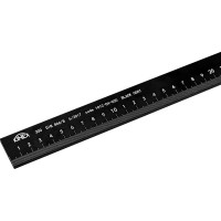 Утолщенная линейка Kinex (K-MET) 1000х32х5мм DIN866/B BlackCoat 1012-04-100