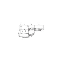 Электронный микрометр Kinex МКЦ-25 0-25мм, 0.001мм ABSOLUTE ZERO 7030-05-025