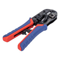 Пресс-клещи для штекеров RJ 45 Knipex 3-в-1, кол-во гнёзд: 1, 8-пин 8P8C, резка и зачистка кабеля, 190 мм KN-975113