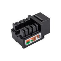 Вставка Keystone Cabeus Jack RJ-45, категория 5e, заделка тип 110, черная KJ-RJ45-Cat.5e-90-BK