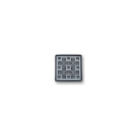 Поддон Дигрус 1276x1276x160 мм, сточный, пластиковый, серый П-127.127.16-СС/Д