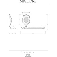 Бумагодержатель Migliore CLEOPATRA хром 16653