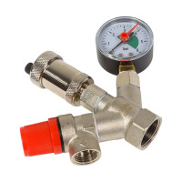 Группа безопасности Rvc COMPACT 3/4 (клапан 1,5 Bar) никелированная 13621