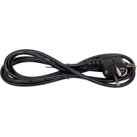 Кабель питания Ripo 1.8м, schuko s22- (3-0.75 mm2) 10a, черный, угловая вилка, с заземлением 003-910023