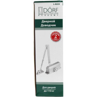 Дверной доводчик DORF economy l-8224 110 кг, серебро, 1 к - 1 шт. eco L8224_silver_eco