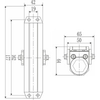 Дверной доводчик DORF economy l-8223 80 кг, антрацит , 1 к - 1 шт. eco L8223_ral7016_eco