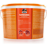 Краска Dufa SUPERWEISS RD4 водно-дисперсионная, 9 л МП00-009475