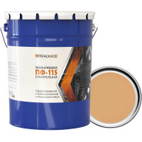 Эмаль Москвичка КраскаВо ПФ-115 строительная бежевая 25 кг 4620105771702