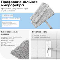 Насадка для швабры из микрофибры Zetter Premium S 2 шт MP-PBS-02