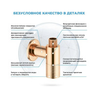 Латунные угловые запорные кран-вентили для подключения смесителя Wellsee Drainage System 182149001