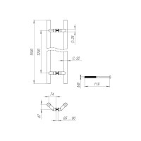 Ручка-скоба Fuaro PULL.PH32/1500.45 INOX 304 47959