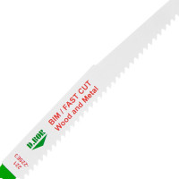 Полотно FAST CUT / Wood and Metal универсальное 2 шт, 205х225 мм, шаг 4 мм, BIM D.BOR D-221-225E3-02