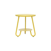 Журнальный столик Bergenson Bjorn Stian, диаметр 50 см, желтый BB0000465