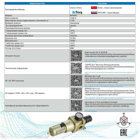 Фильтр регулятор с манометром ArTorq G1”, BPFR25