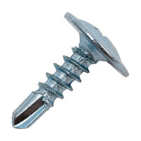 Саморез STEELREX полусфера с прессшайбой, сверло, цинк, 4,2x13 мм, 200 шт. 0115042013B500020064