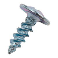 Саморез STEELREX полусфера с прессшайбой, острый, цинк, 4,2x13 мм, 200 шт. 0117042013B500020064