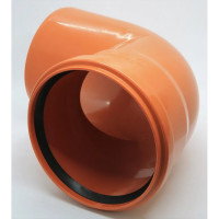 Отвод для наружной канализации Flextron d 160 мм, 87.5 градусов 142561
