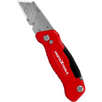 Нож vertextools складной profi "fastback" трапециевидный, цинковый сплав/abs/pc, 3 лезвия sk4 0044-18-30