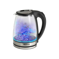 Чайник Аксинья КС-1019 корпус из жаропрочного стекла, 1,8 л, 1500 Вт, черный Р1-00016676