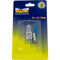 Автомобильная лампа МАЯК Н3 12-100 Pk22s Blister 4606735746082/4660007277377 52350Blister