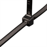 Нейлоновые стяжки Fortisflex КСС NORD 5x160 мм, черный, 100 шт. 89942