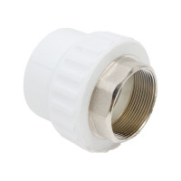 Переходная муфта Valfex с внутренней резьбой 50x2" под ключ (8/4) белая 10134150